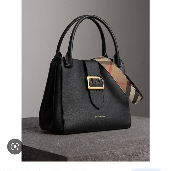 Burberry Handbags - Medium Burberry Buckle tote